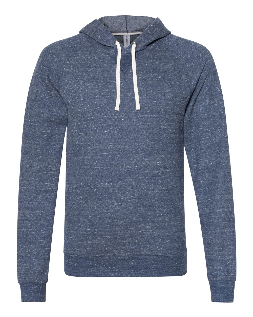 JERZEES Unisex Snow Heather French Terry Raglan Hooded Sweatshirt 90MR